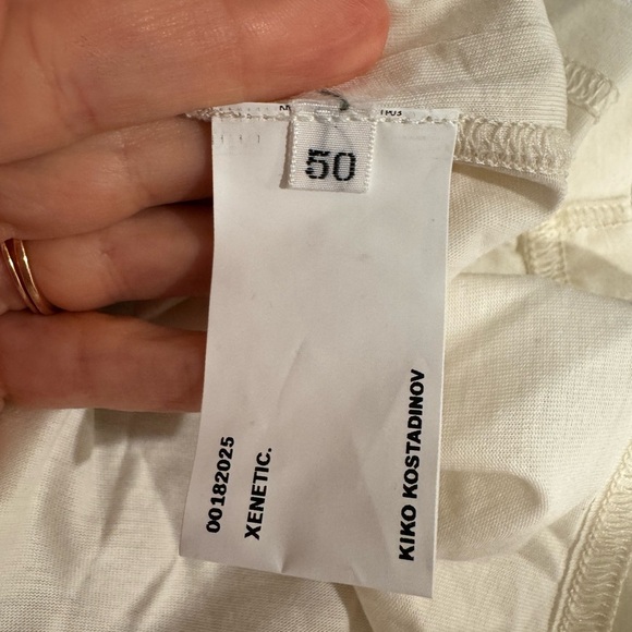 KIKO KOSTADINOV Inex Mesh Sleeveless Top Off White Size 50 VGUC - Picture 5 of 7